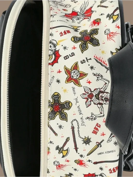 Netflix Stranger Things Hellfire Club Women's 10.5" Mini Backpack - Picture 2 of 10